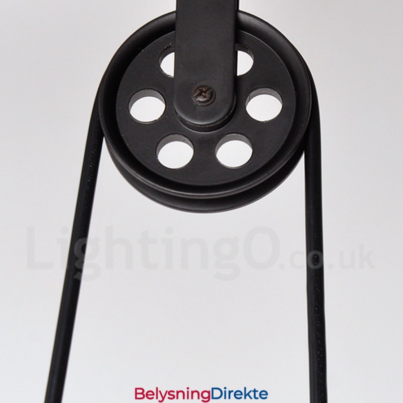 Landlig Vintage Metallpendellampe Med 2 Lys