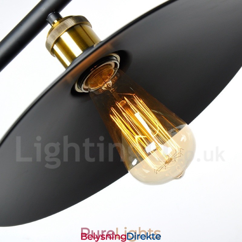 Landlig Vintage Metallpendellampe Med 3 Lys