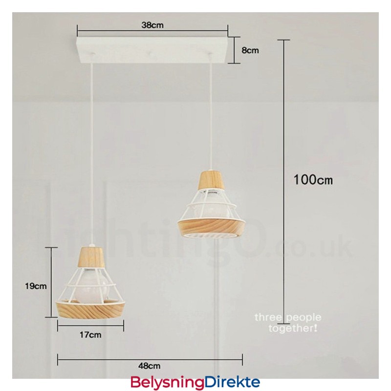 Spisestue Metall Tre Pendellampe