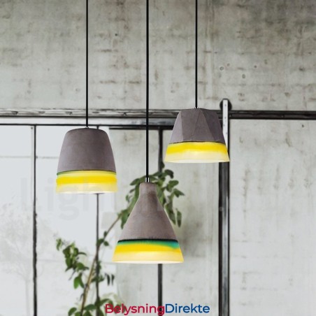 1 Lys Vintage Betong Pendellampe