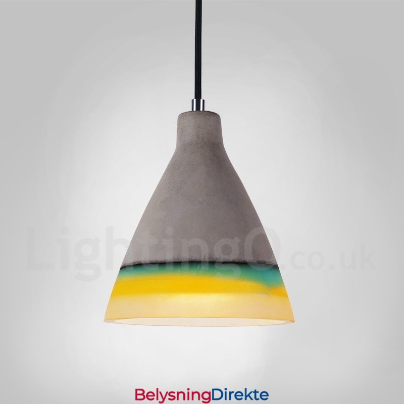 1 Lys Vintage Betong Pendellampe