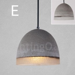 1 Lys Vintage Betong Pendellampe