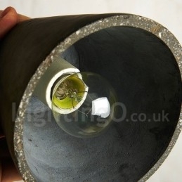 Moderne, Samtidskunstnerisk Tre- Og Betonghenglampe I Flere Farger