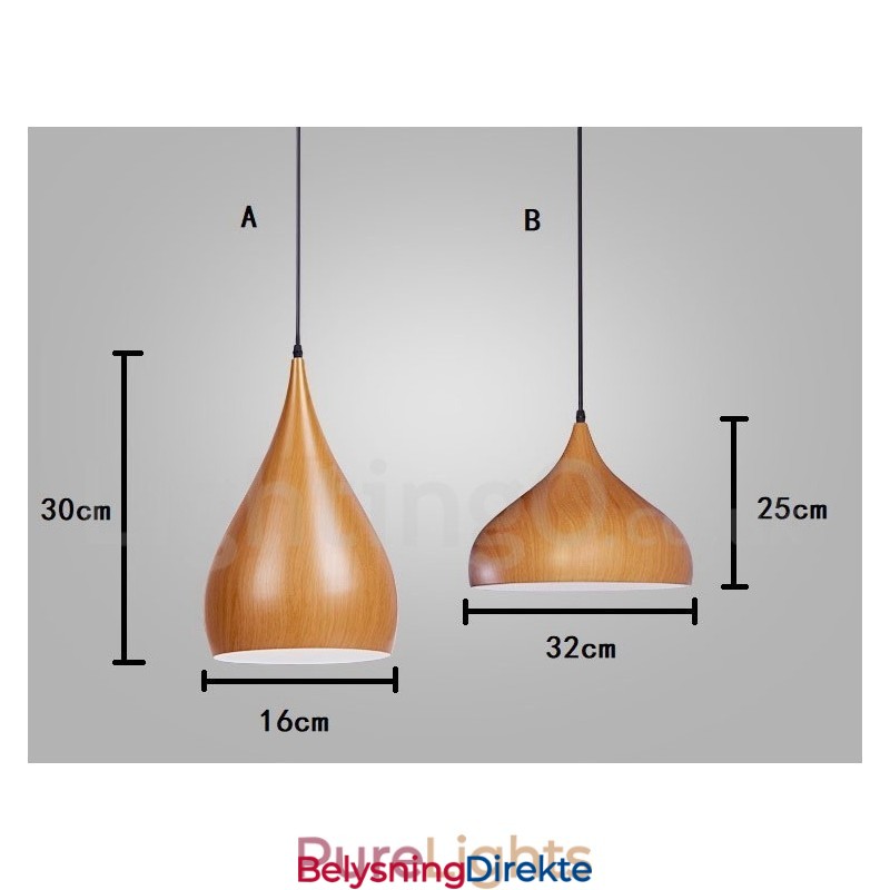 1 Lys Tradisjonell Klassisk Pendellampe