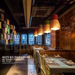 Vintage Trebetong Pendellampe