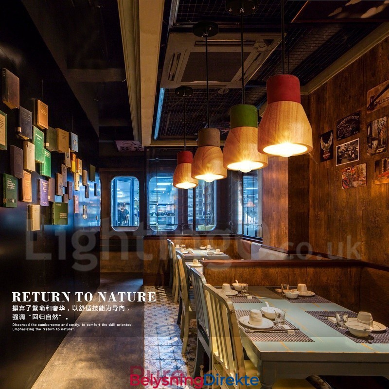 Vintage Trebetong Pendellampe