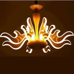 Kunsten Å Imitere Trefiber Importert Akryl Kinesisk Enkel Lysekrone