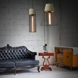 1 Lys Metall Betong Pendellampe