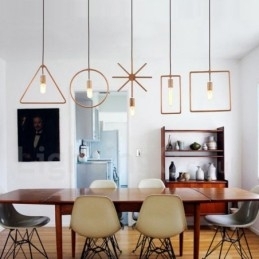 Rustikk Trependellampe Med 1 Lys