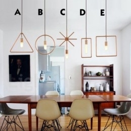 Rustikk Trependellampe Med 1 Lys