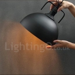 Vintage Flerfarget Metallpendellampe