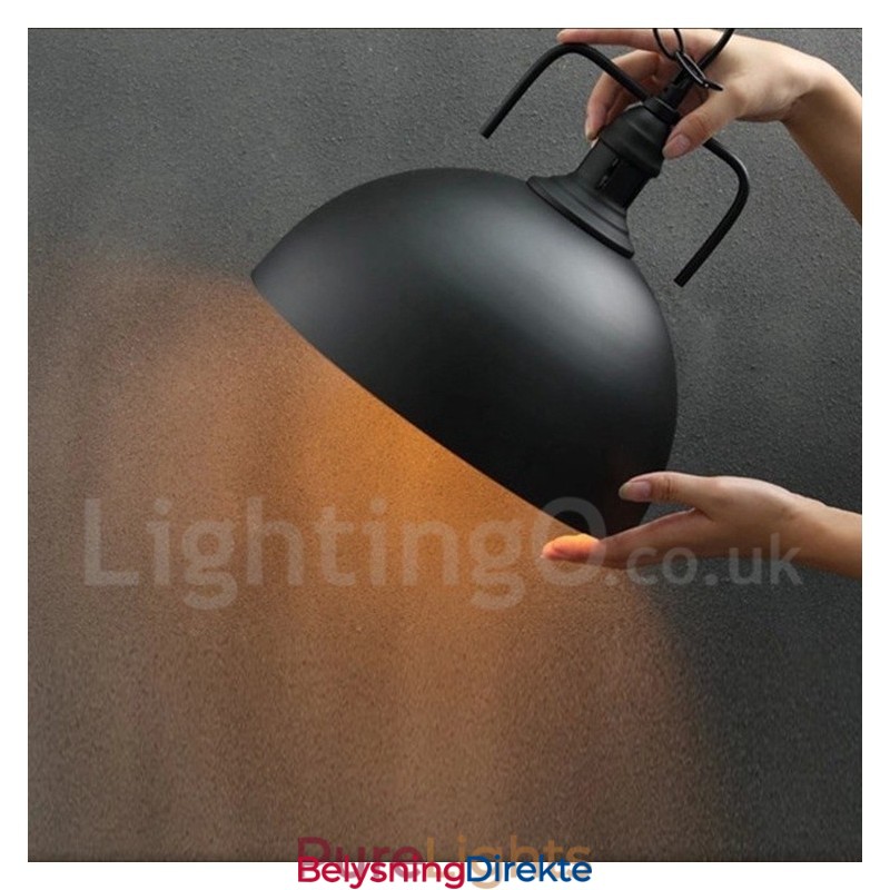 Vintage Flerfarget Metallpendellampe