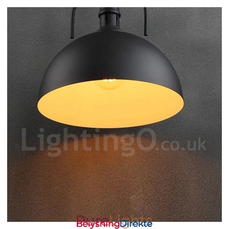 Vintage Flerfarget Metallpendellampe