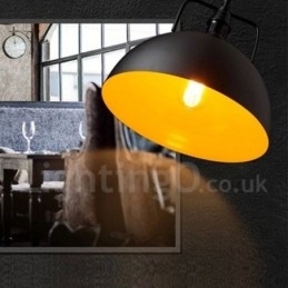 Vintage Flerfarget Metallpendellampe