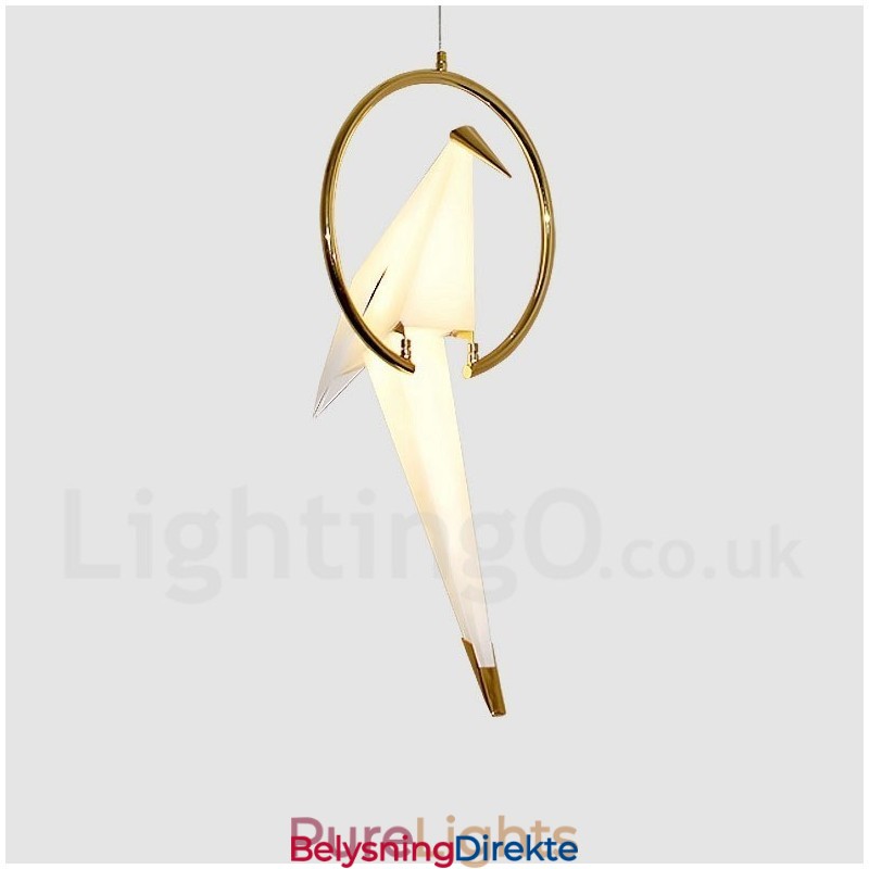 Moderne Og Samtidskunst Papirkran 1 Lyspære Pendellampe