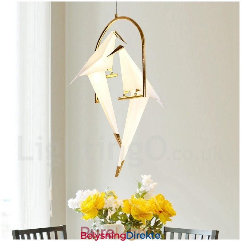 Moderne Og Samtidskunstnerisk Pendellampe Med 2 Lys