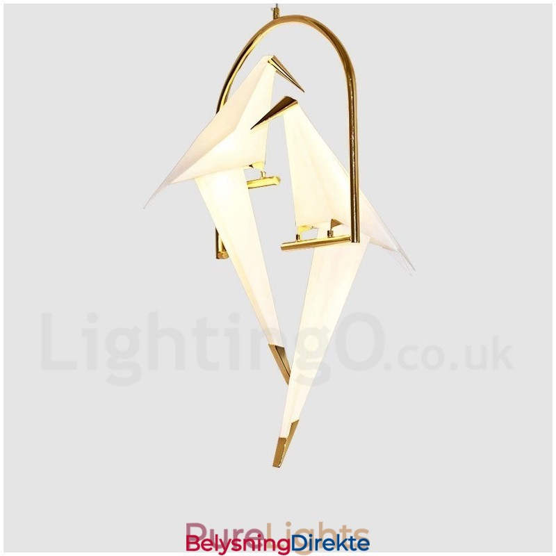 Moderne Og Samtidskunstnerisk Pendellampe Med 2 Lys