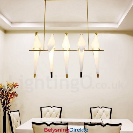 Moderne Og Samtidskunstnerisk Pendellampe Med 5 Lys