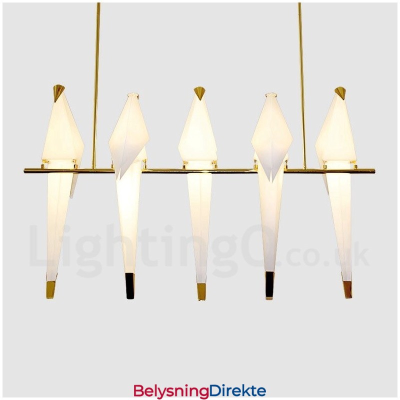 Moderne Og Samtidskunstnerisk Pendellampe Med 5 Lys