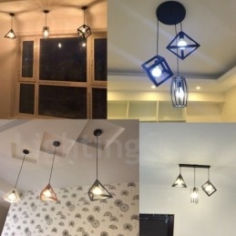 Moderne Samtidsstil Flerfarget Metall 1 Lys Pendellampe