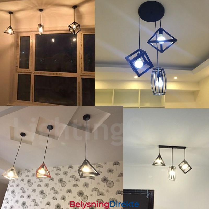 Moderne Samtidsstil Flerfarget Metall 1 Lys Pendellampe