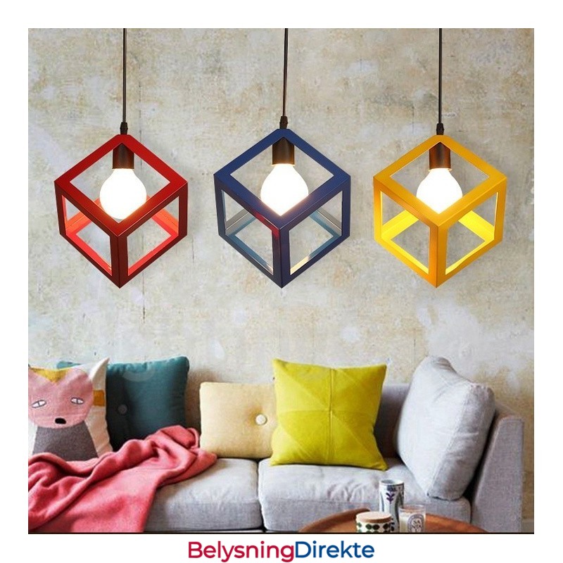 Moderne Samtidsstil Flerfarget Metall 1 Lys Pendellampe