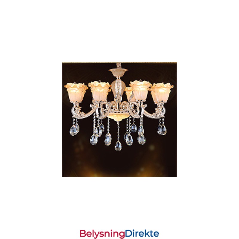 Europeisk Stil Retro Krystall Pendellampe Americange Lampe