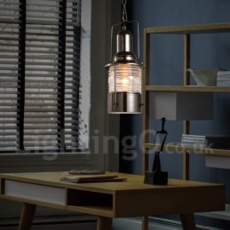 Retro Vintage 1-Lyss Lanterne Kobber Pendellampe