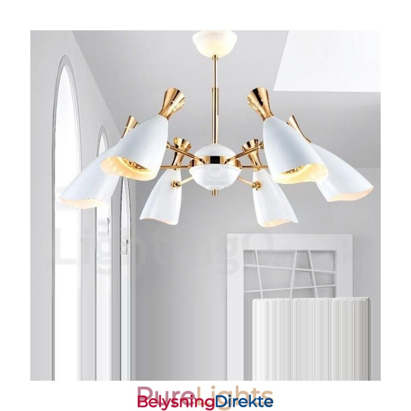 Moderne, Samtidskunstnerisk Lysekrone Med 6 Lys