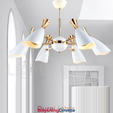 Moderne, Samtidskunstnerisk Lysekrone Med 6 Lys