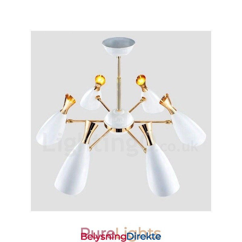 Moderne, Samtidskunstnerisk Lysekrone Med 6 Lys