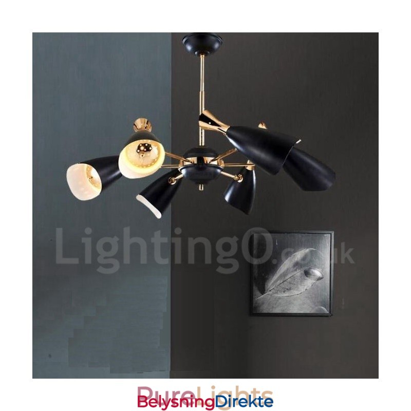 Moderne, Samtidskunstnerisk Lysekrone Med 6 Lys