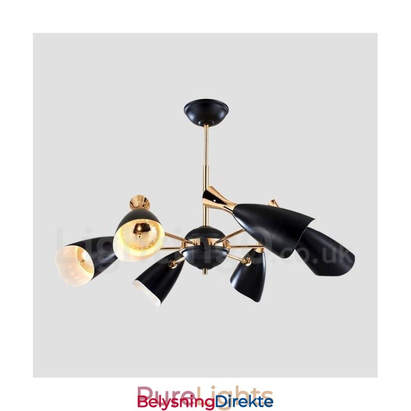 Moderne, Samtidskunstnerisk Lysekrone Med 6 Lys