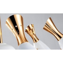 Moderne, Samtidskunstnerisk Lysekrone Med 8 Lys