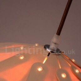 Rustikk Lodge-Pendellampe I Tre Med Kongleform