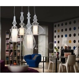 Landlig Vintage Metallvaseformet Anhengslampe