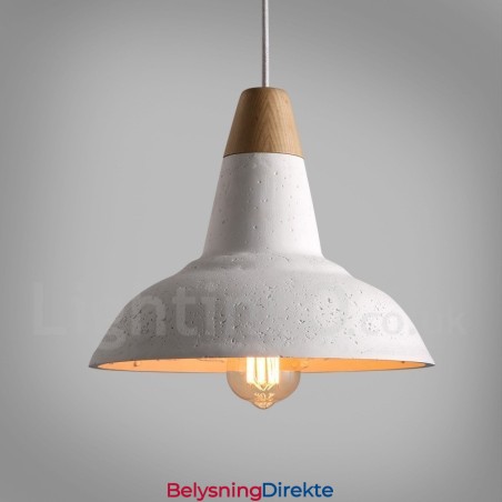 Moderne Samtidsstil 1 Lys Trebetong Pendellampe