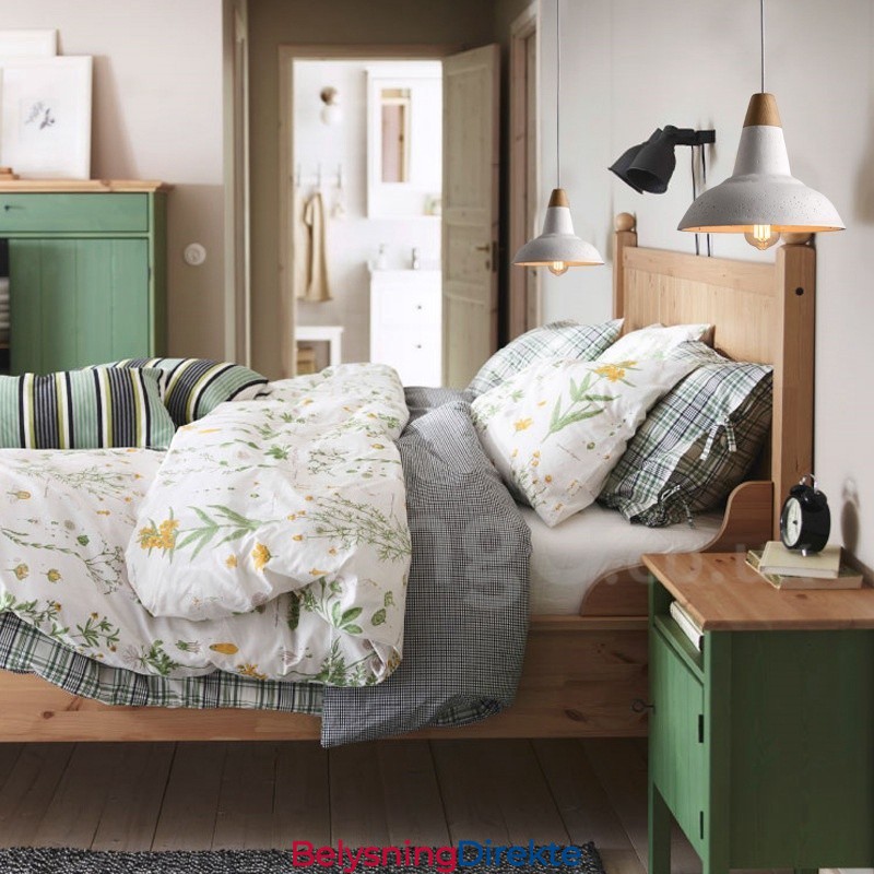 Moderne Samtidsstil 1 Lys Trebetong Pendellampe