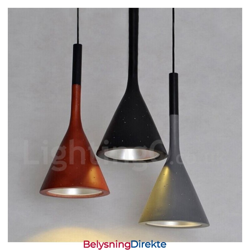 1 Lys Vintage Betong Pendellampe