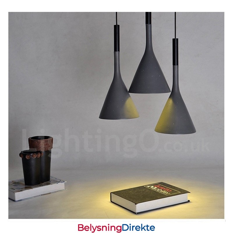 1 Lys Vintage Betong Pendellampe