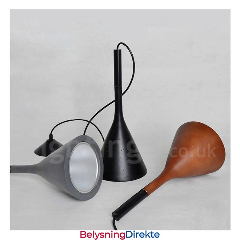 1 Lys Vintage Betong Pendellampe