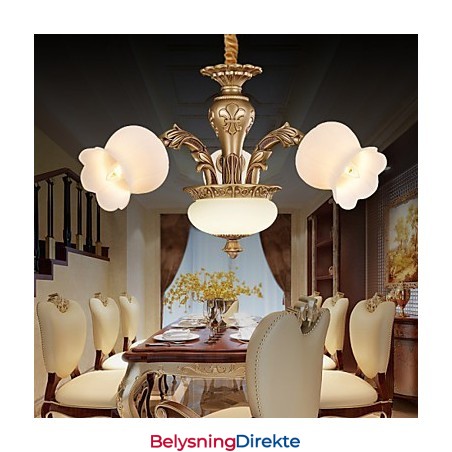 Moderne Samtids Annet Metall Lysekrone