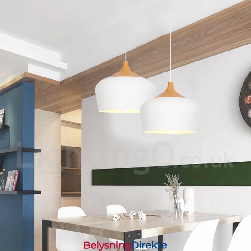 Moderne Samtidsstil 1 Lys Pendellampe