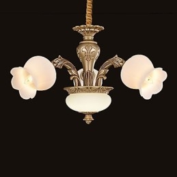 Moderne Samtids Annet Metall Lysekrone