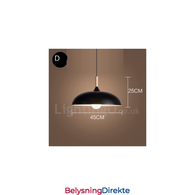 Moderne Samtidsstil 1 Lys Pendellampe