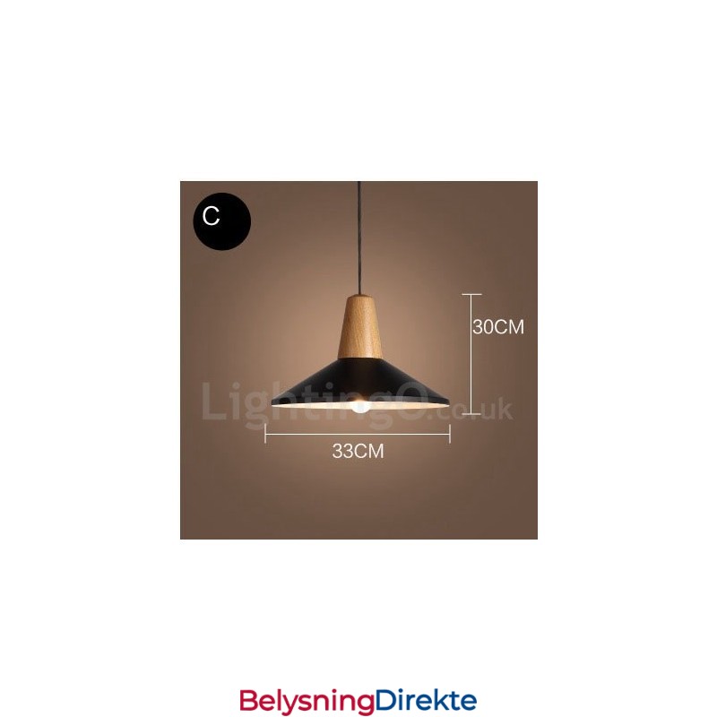 Moderne Samtidsstil 1 Lys Pendellampe