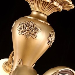 Moderne Samtids Annet Metall Lysekrone