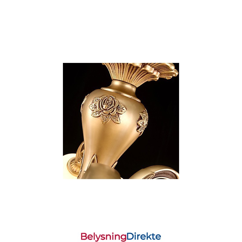 Moderne Samtids Annet Metall Lysekrone