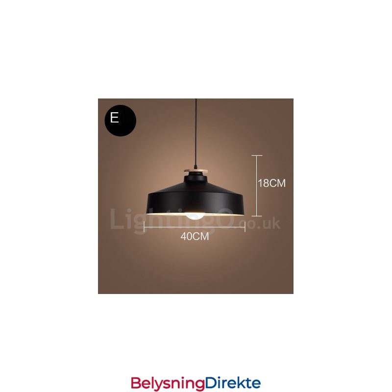 Moderne Samtidsstil 1 Lys Pendellampe