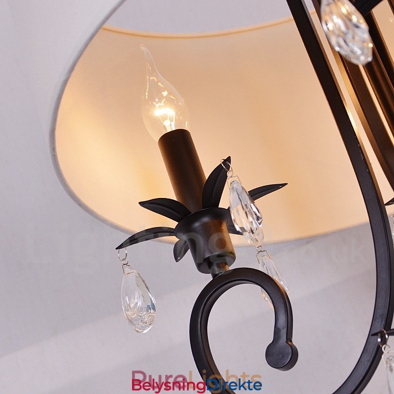 Rustikk Lodge Metall Tromme Pendellampe